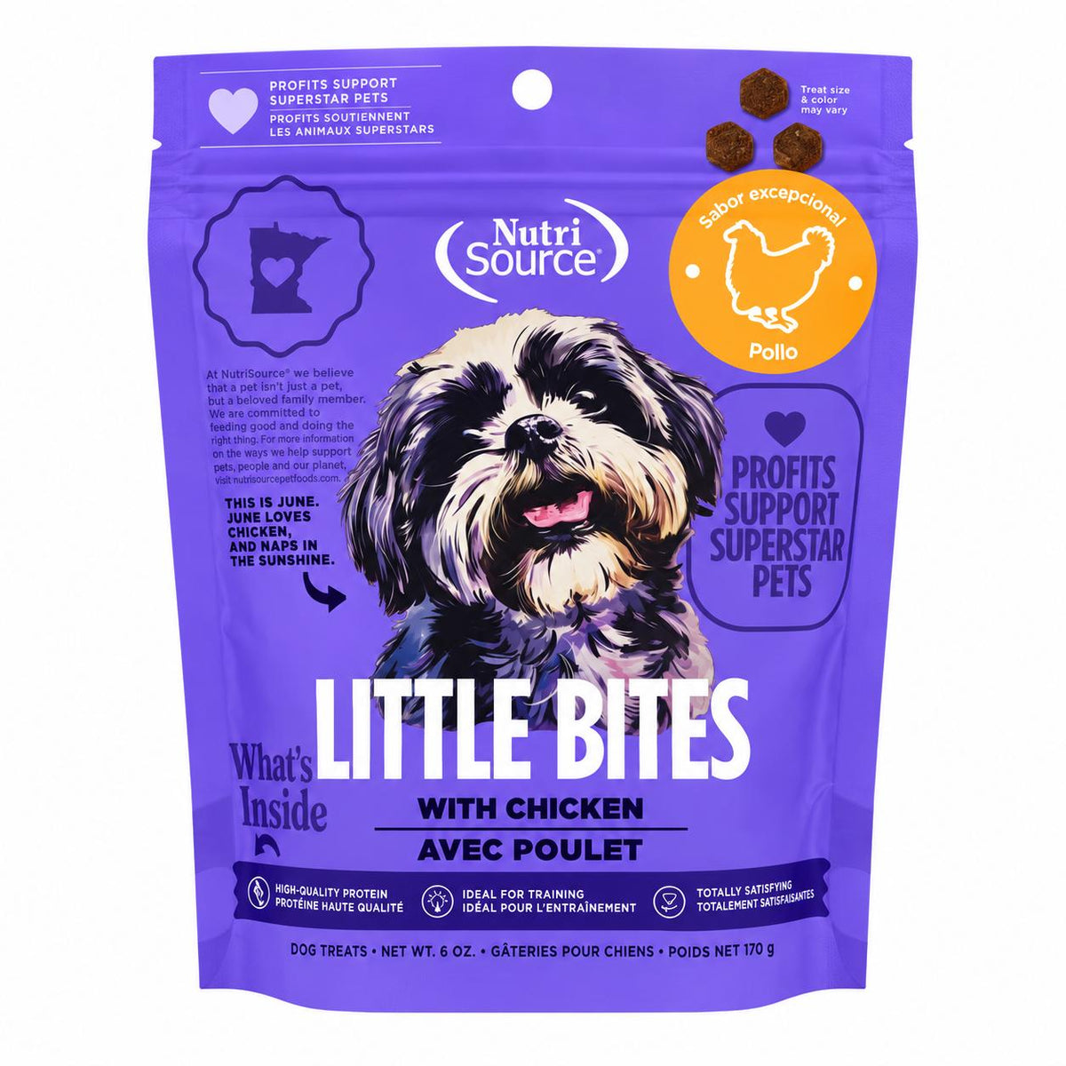 TREAT NUTRISOURCE LITTLE BITES CHICKEN 170 G