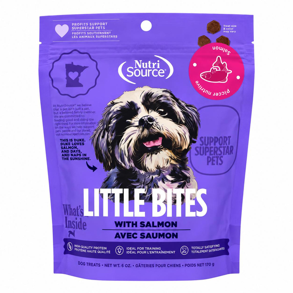 TREAT NUTRISOURCE LITTLE BITES SALMON 170 G
