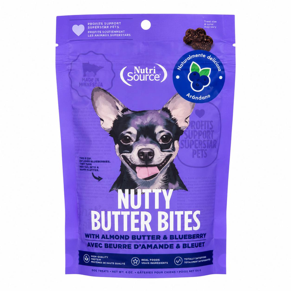 TREAT NS NBB PEANUT BUTTER BLUEBERRY 170G