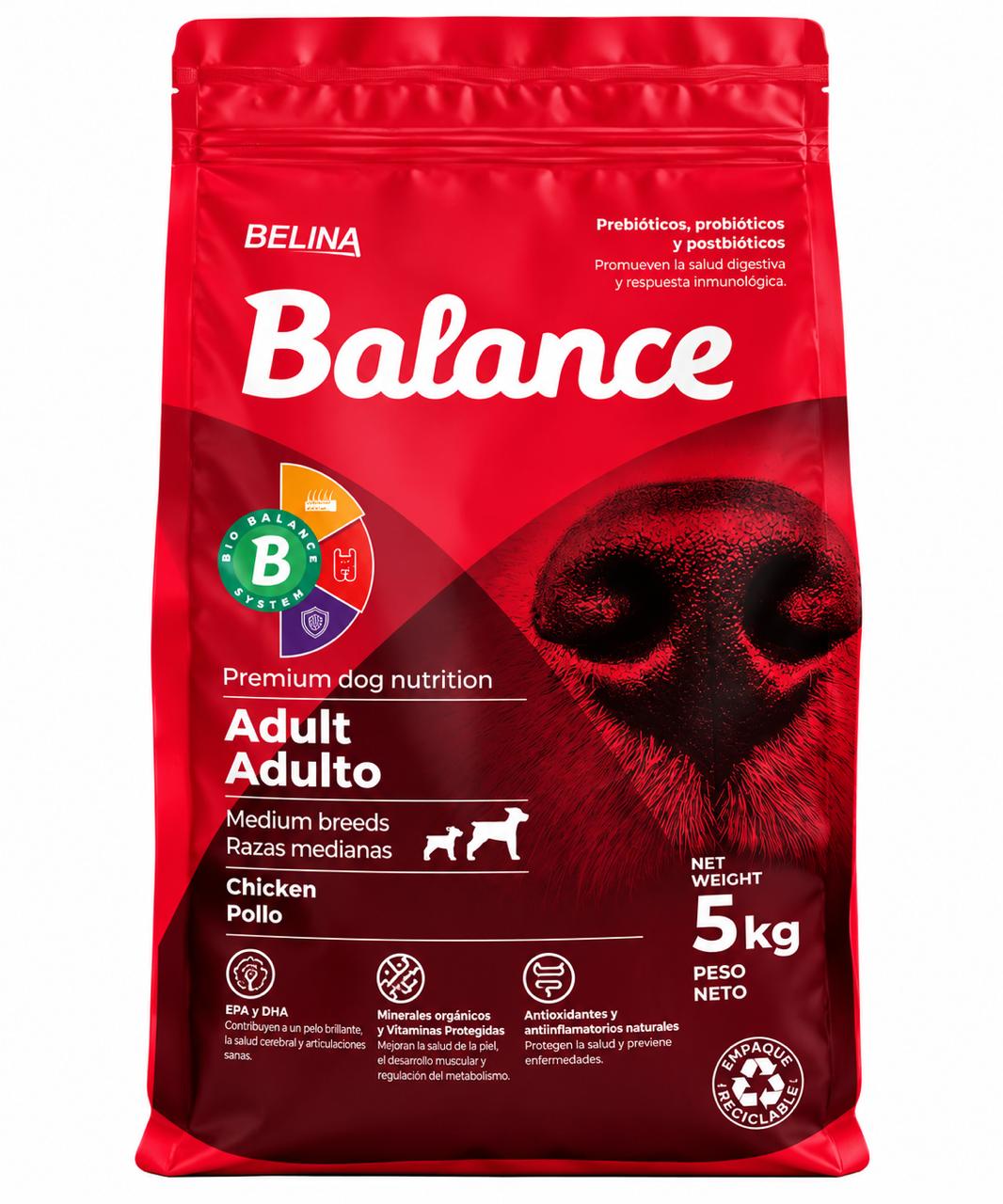 ALIMENTO BALANCE ADULTO MEDIUM BREED 5KG