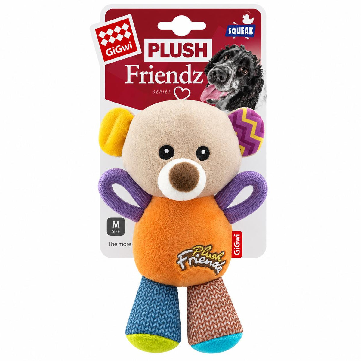 BEAR    'PLUSH FRIENDZ'  WITH SQUEAKER