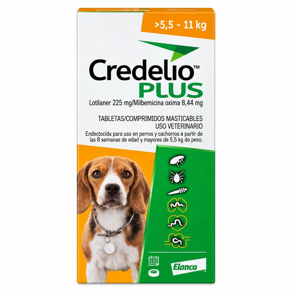 CREDELIO PLUS 225 MG (5,5 A 11KG)
