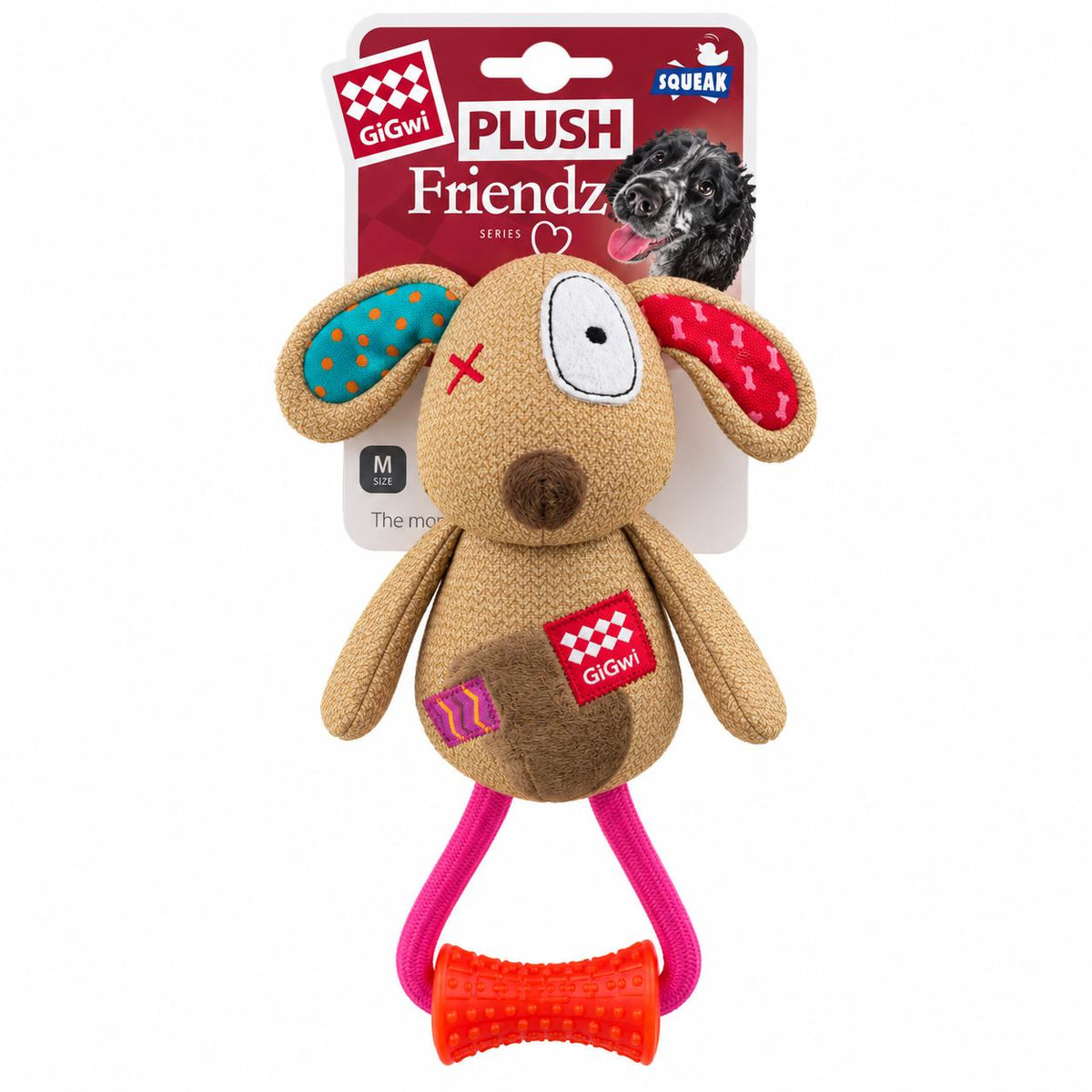 DOG 'PLUSH FRIENDZ' WITHTPR JOHNNY STICK