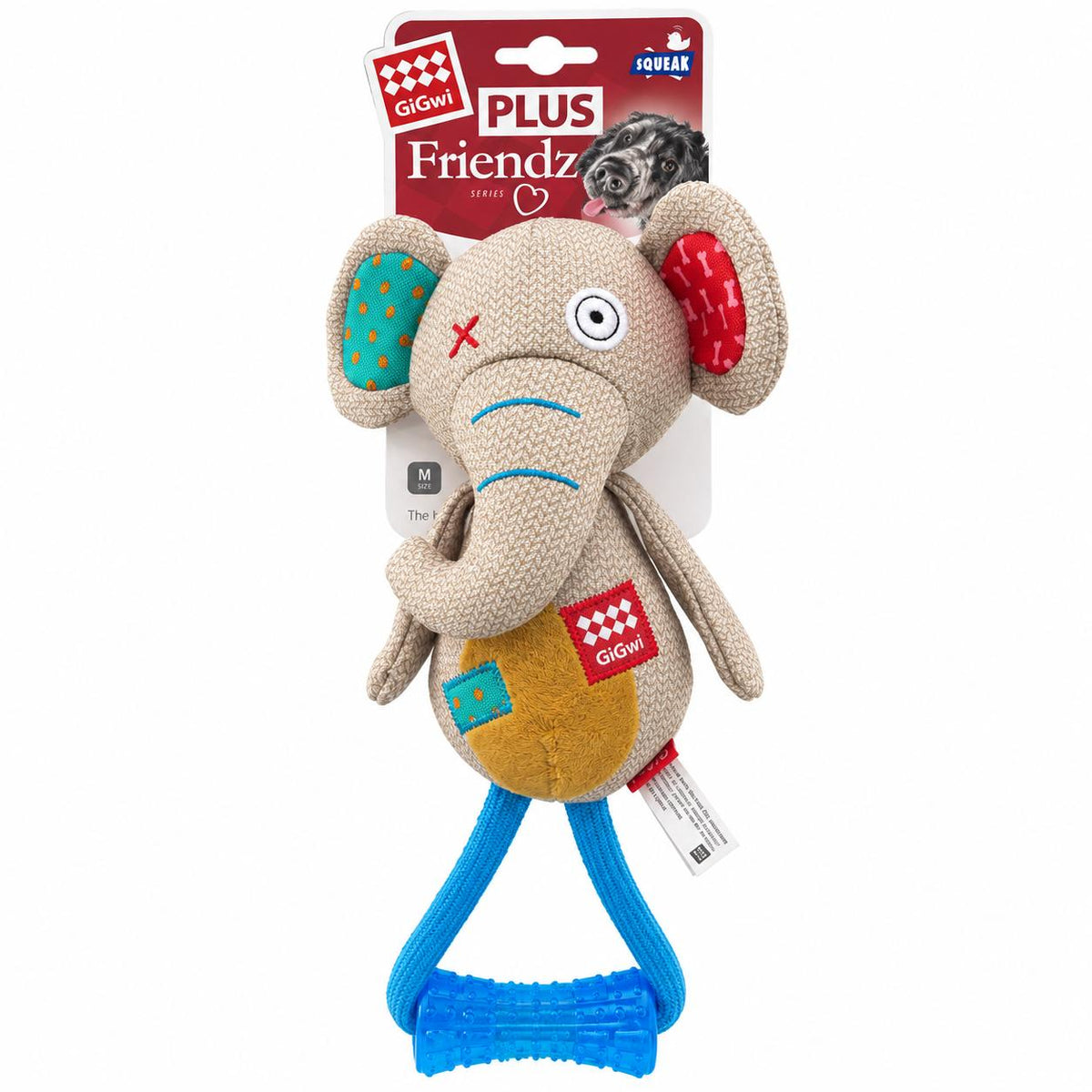ELEPHANT 'PLUSH FRIENDZ' WITHTPR JOHNNY STICK