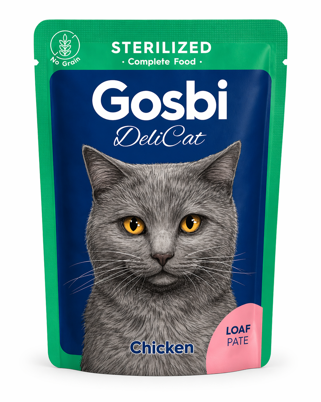 GOSBI DELICAT STERILIZED CHICKEN LOAF 70 G