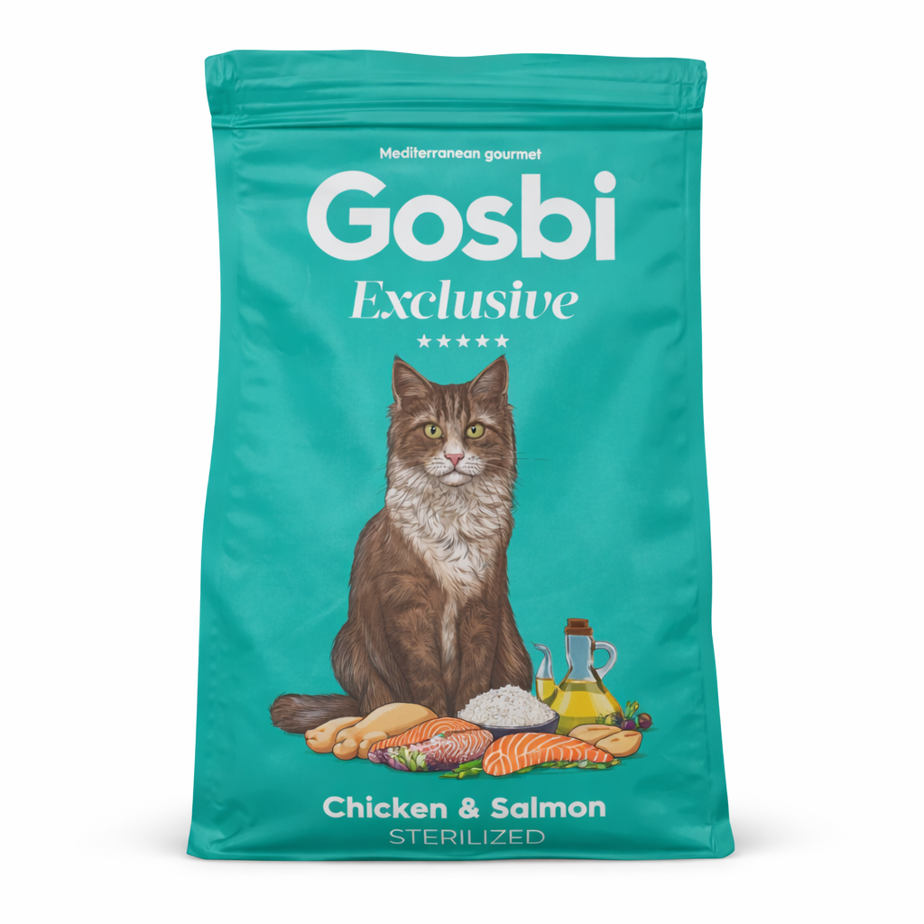 GOSBI EXCLUSIVE CAT CHICKEN & SALMON STERILIZED 400 G