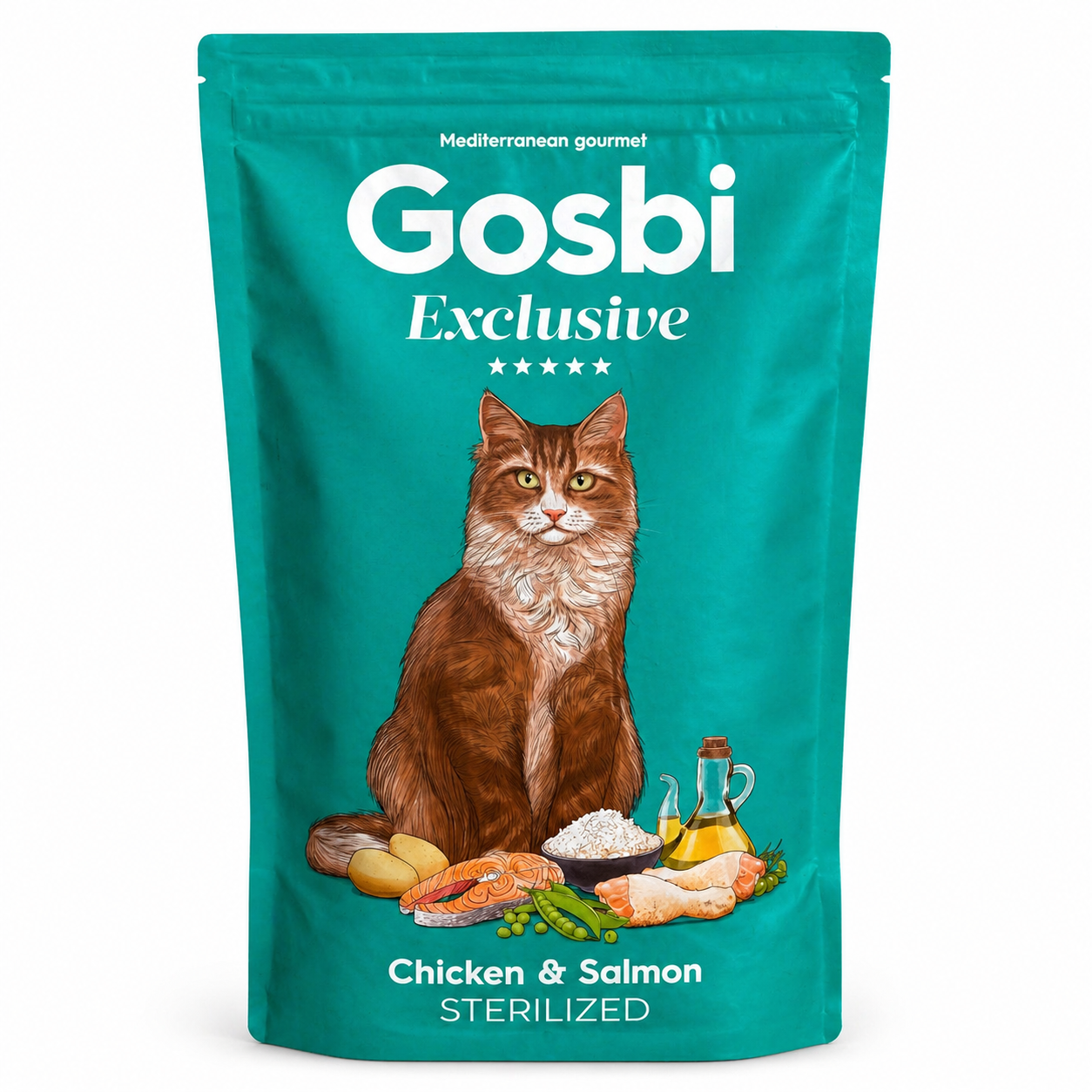 GOSBI EXCLUSIVE CAT CHICKEN & SALMON STERILIZED 6 KG