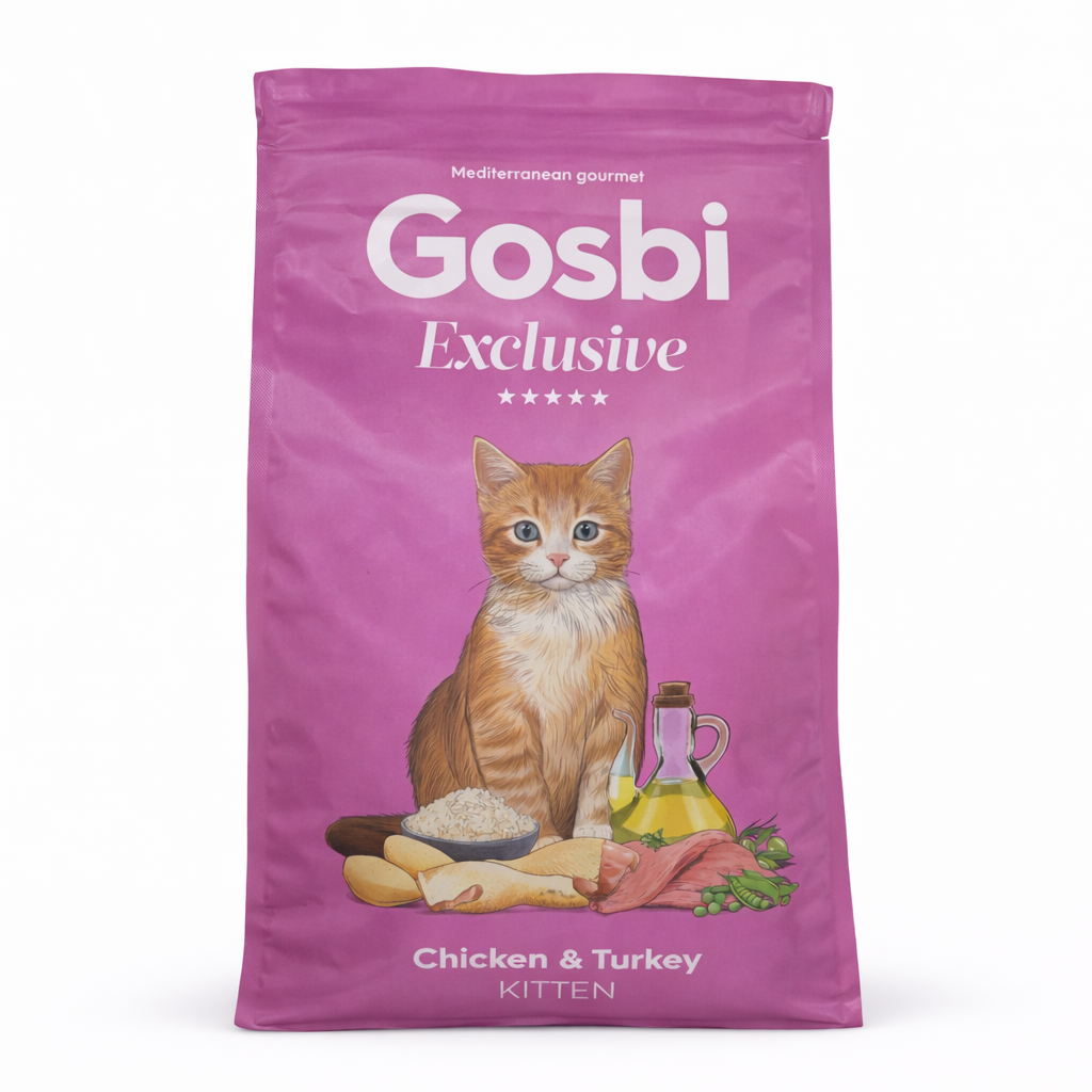 GOSBI EXCLUSIVE CAT CHICKEN & TURKEY KITTEN 1,5 KG