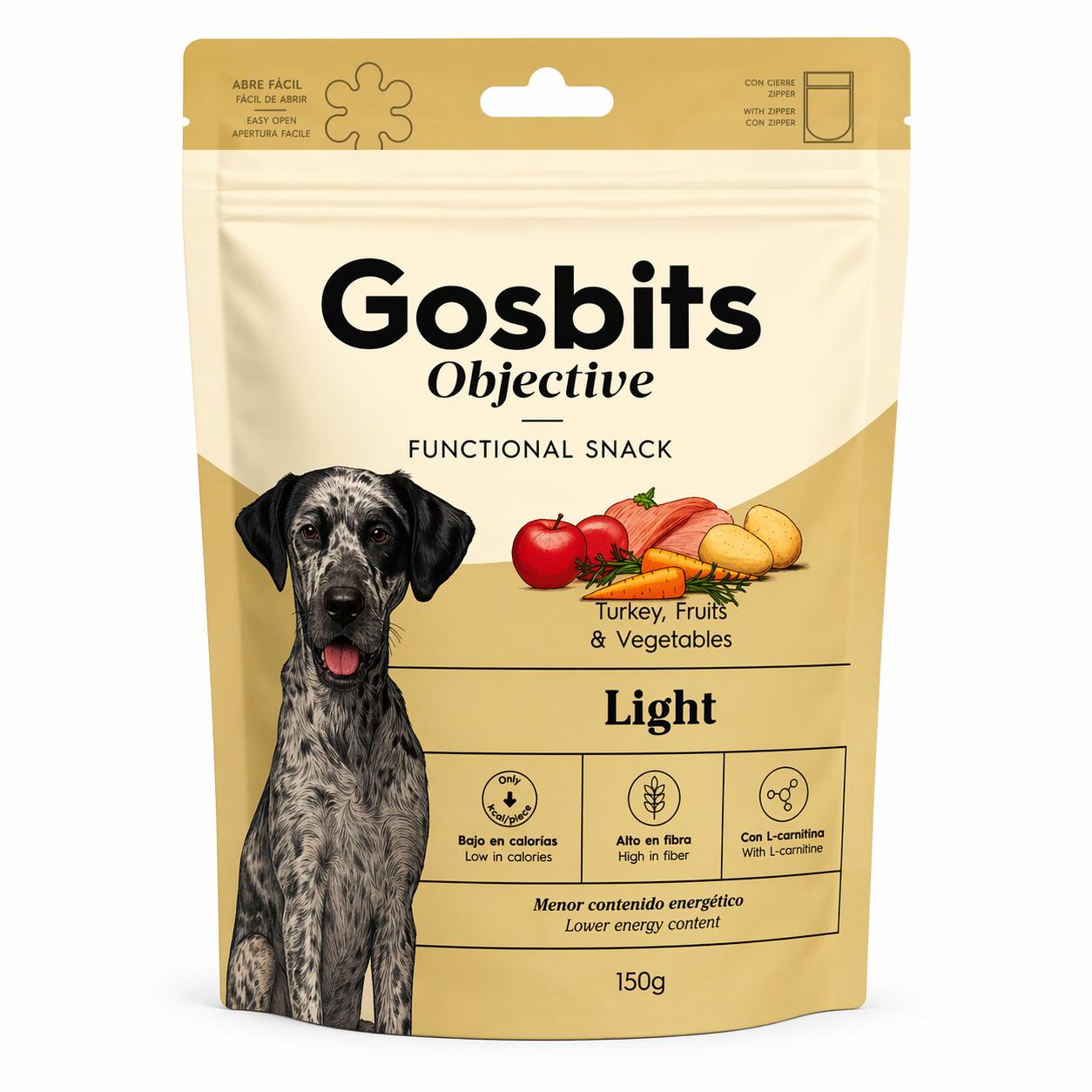 GOSBITS DOG OBJECTIVE LIGHT 150G