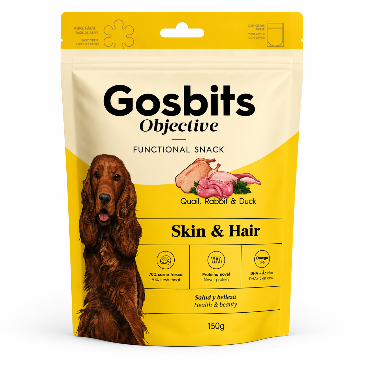 GOSBITS DOG OBJECTIVE SKIN&HAIR 150G