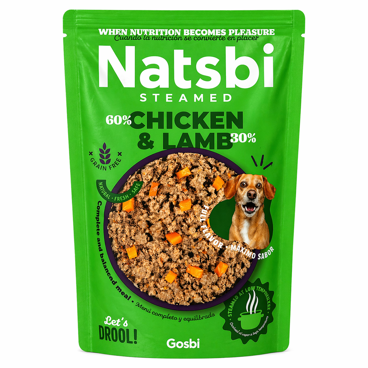 NATSBI STEAMED CHICKEN & LAMB 200 G
