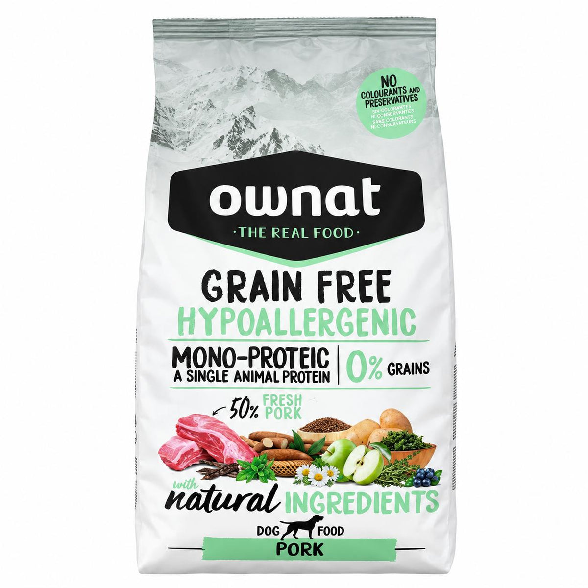 ALIMENTO OWNAT GRAIN FREE HYPO PORK 3K