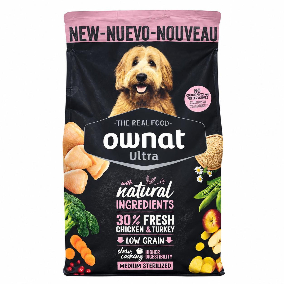 ALIMENTO OWNAT ULTRA MEDIUM STERILIZED (DOG) 3K