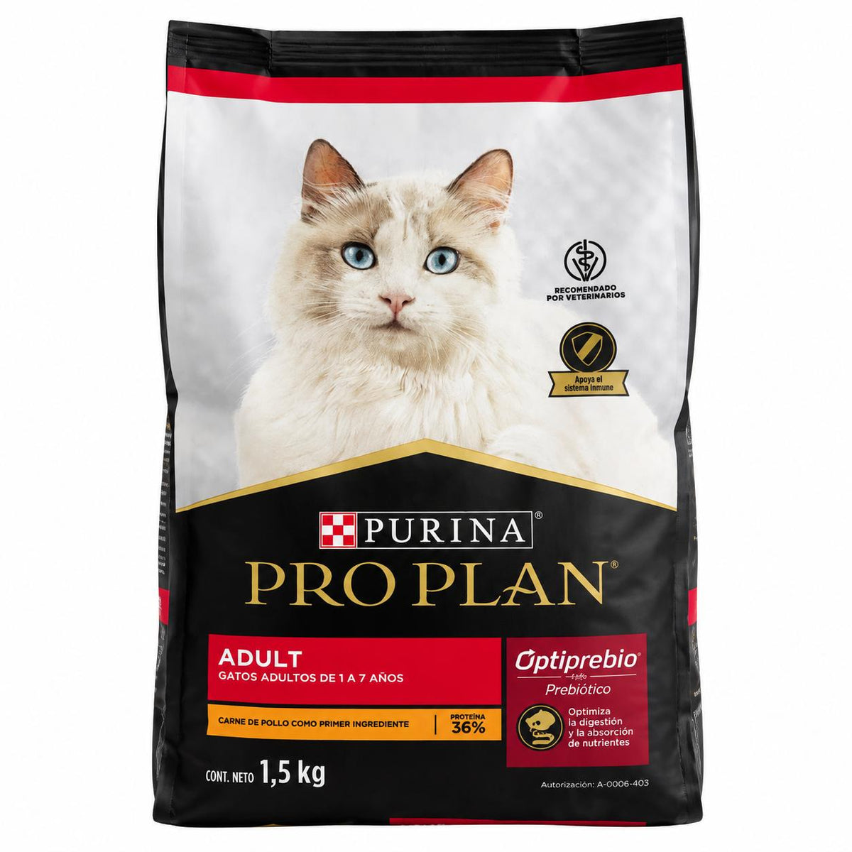 ALIMENTO PRO PLAN CAT ADULT POLLO 1.5KG