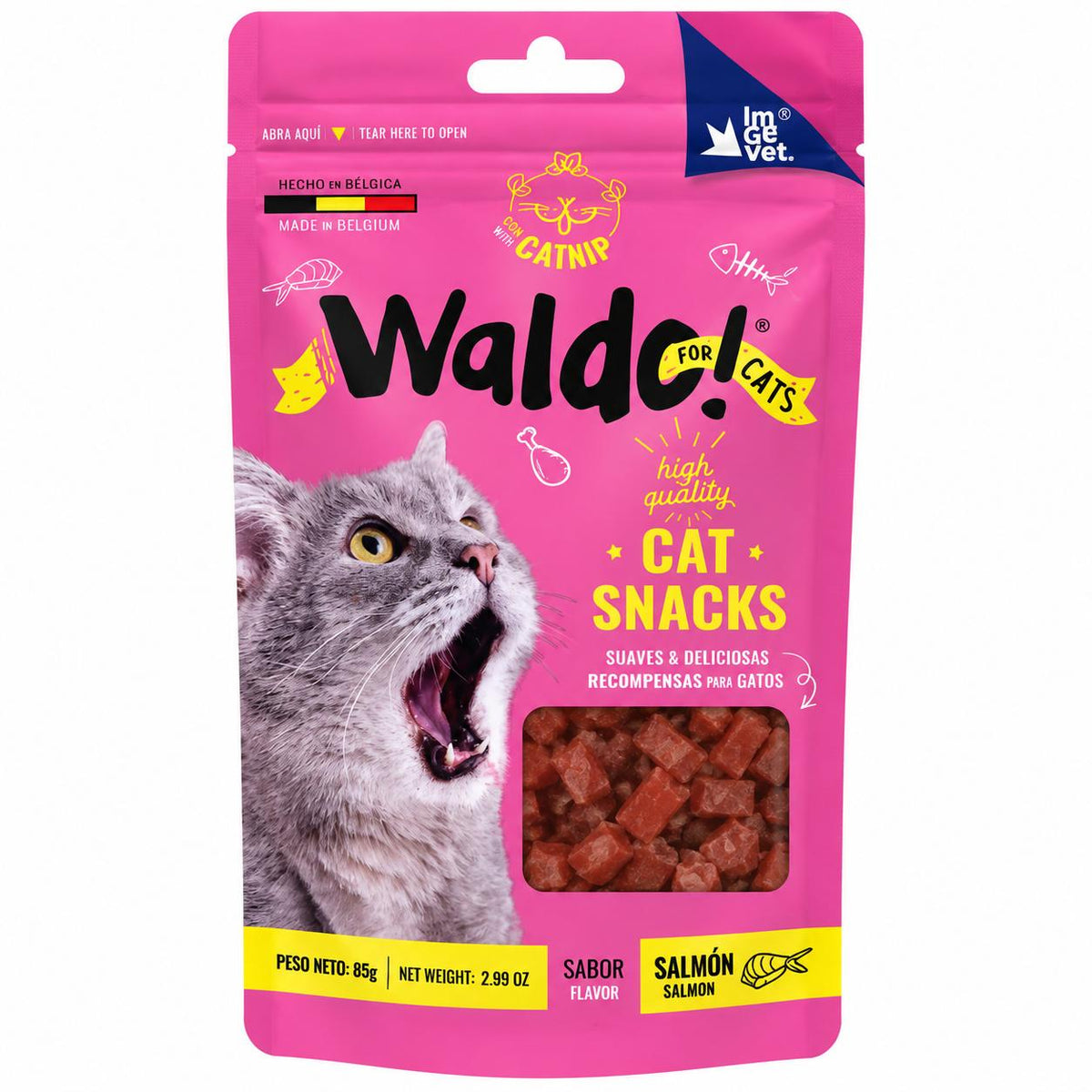 SNACKS WALDO GATO SALMON 85 GRS