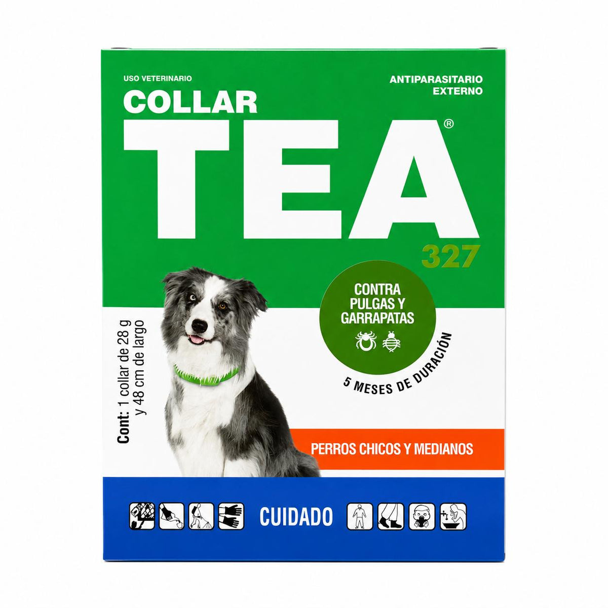 COLLAR TEA 327 CONTRA PULGAS PERRO MEDIANO X 28 G